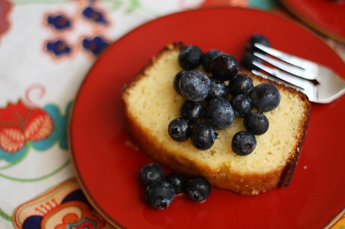 Lemon Bread with Blueberries and Lemon Glaze