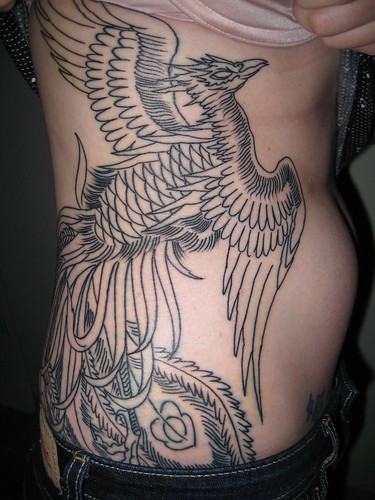 Phoenix Side Body Tattoo For Female Tattoo Picture 8