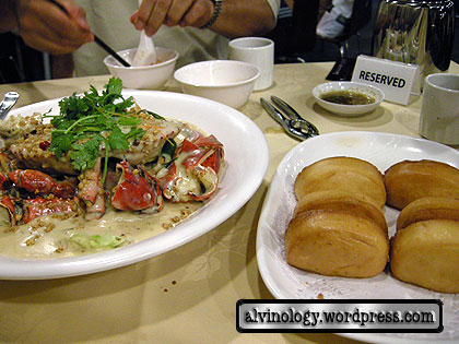 butter crab and fried mantou