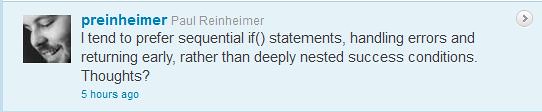 Paul Reinheimer handling errors early tweet