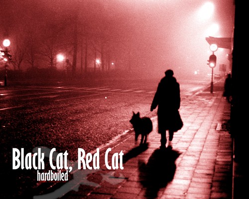 black and red wallpaper. Black Cat, Red Cat: hardboiled