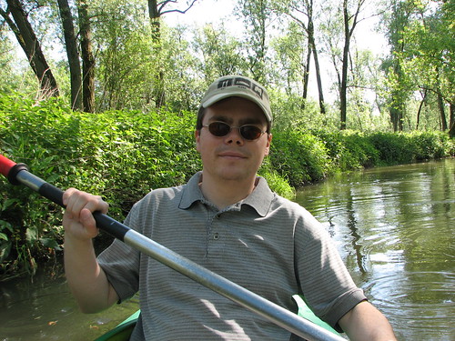Arthur canoeing