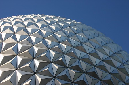 epcot blue sky afternoon