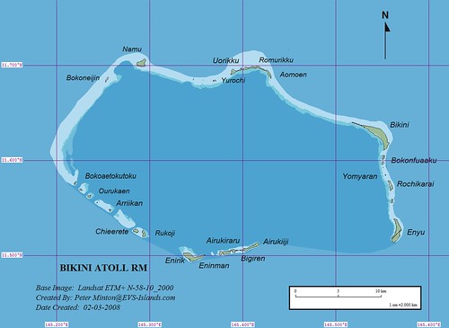 Bikini Atoll - EVS Precision Map (1-200,000)