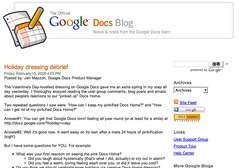 Google docs blog