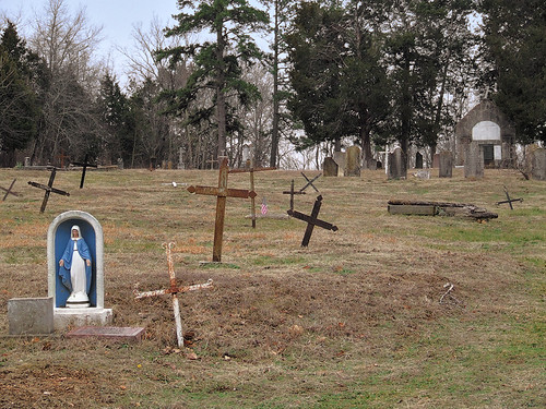 Saint Joachim Roman Catholic Church, in Old Mines, Missouri, USA - cemetery