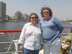 Erika and Adrienne on the Nile