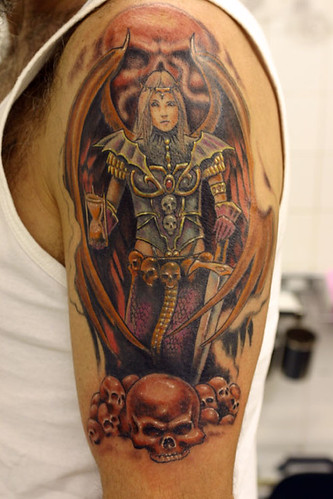  Warrior-woman-cover-up Tattoo 