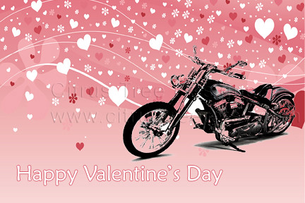Motorcycle Valentine's Card