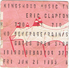 concert ticket | Eric Clapton