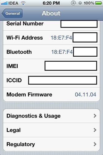 iOS 5 Baseband