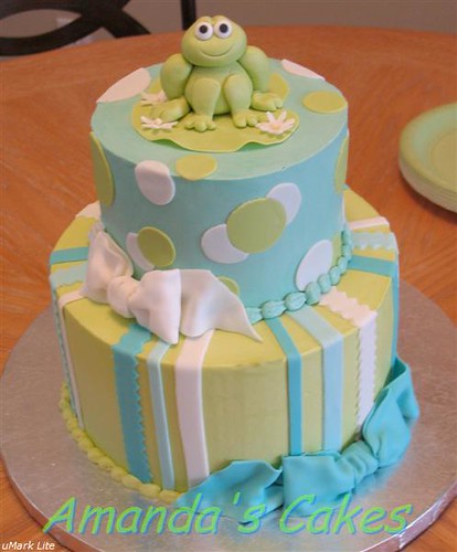 baby shower cakes ideas. Froggie Baby Shower Cake: