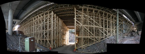 panorama of scaffolding
