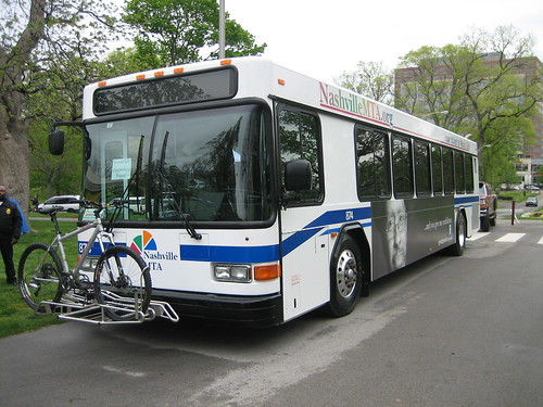 Nashville MTA bus with bicycle