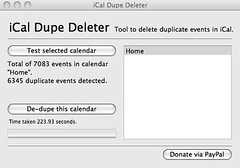iCal Dupe Deleter