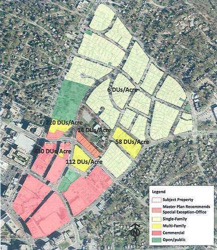 Housing density in/near downtown Silver Spring