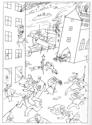 "Riot Of The Insane" by George Grosz, 1915