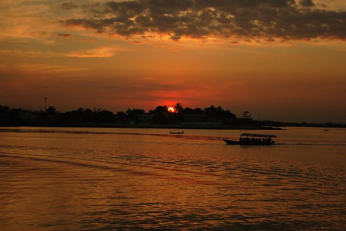 Sunset at Peten Itza Lake