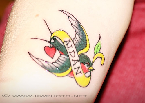 heart tattoos - horseshoe tattoo. heart leg tattoos. heart tattoos