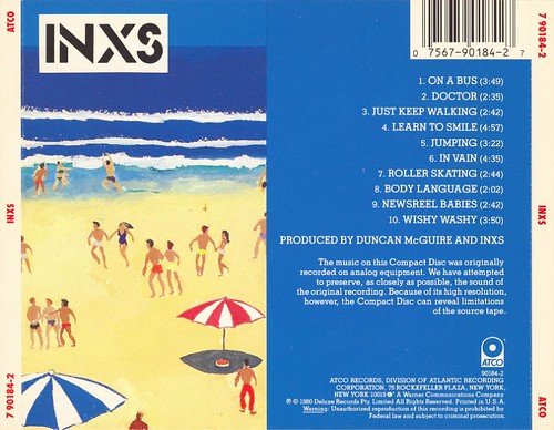 INXS: self-titled debut [rear] (1980)