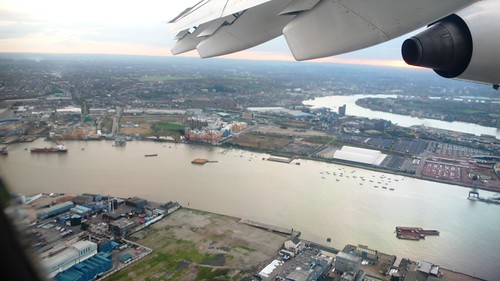 In the air - View over the Thames