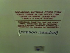 Lavatory warning [citation needed]