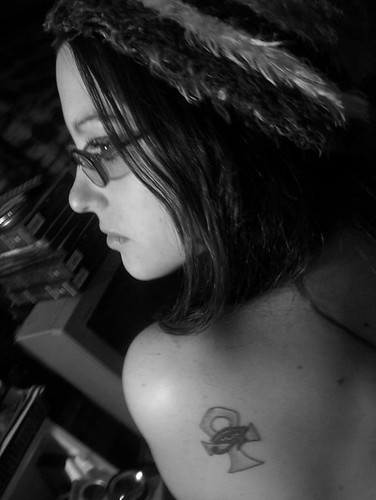 eye of ra tattoo. glasses. ink