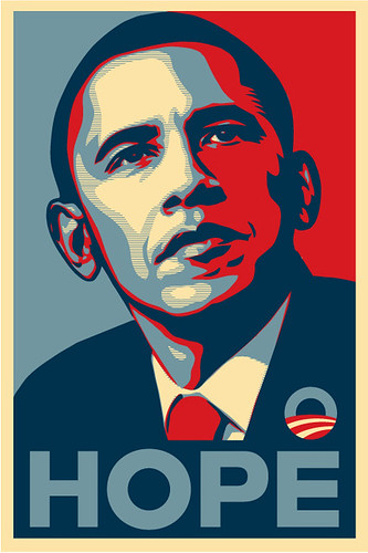 Barack Obama Hope Sticker by PEEL.