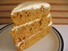 Sweet Potato Layer Cake with Rum-Plumped Raisins and Caramel Cream Cheese Frosting