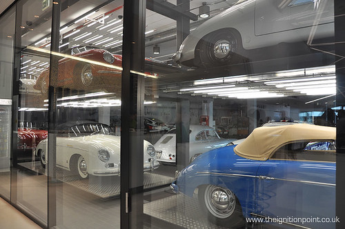 Porsche Museum Stuttgart Germany Restoration Garage 