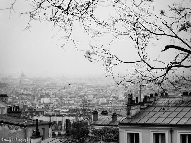 Paris from Montmartre hill