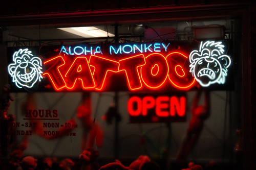 Cat Pile · Aloha Monkey Tattoo 