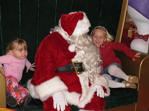 Seeing Santa at the mall