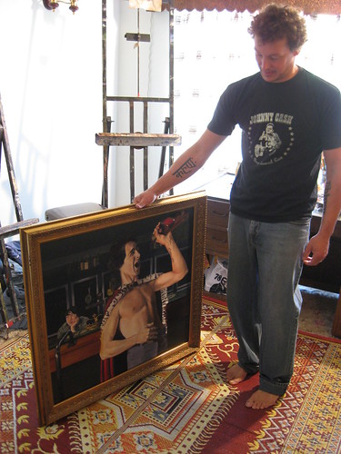 eli smith with his painting
