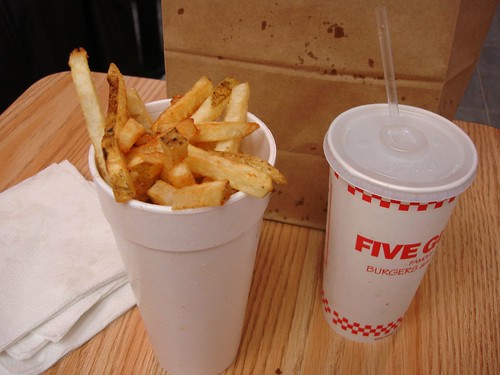 Large Fry & Soda @ Five Guys, Midtown
