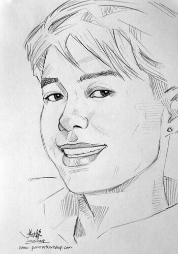 guy portrait pencil sketch 2