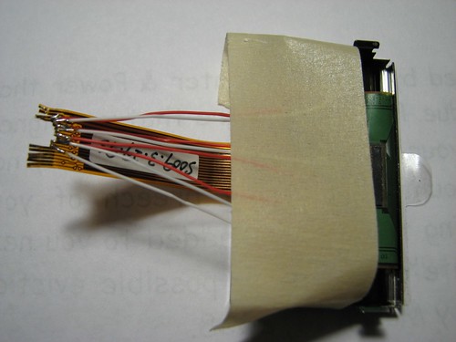Soldering to the ribbon cable