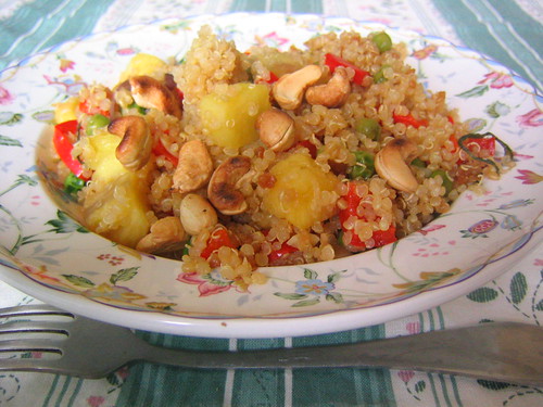 Pineapple Cashew Quinoa Stir-Fry