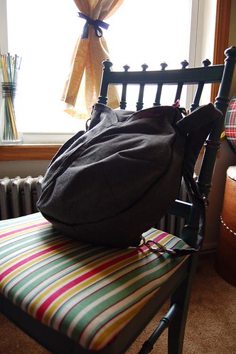 Chair and diaper bag