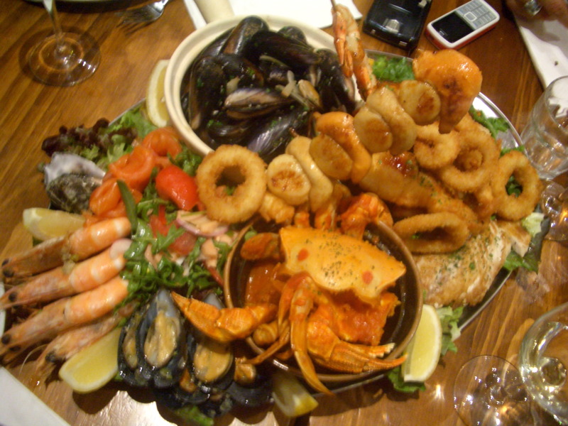 Red Mullet seafood platter