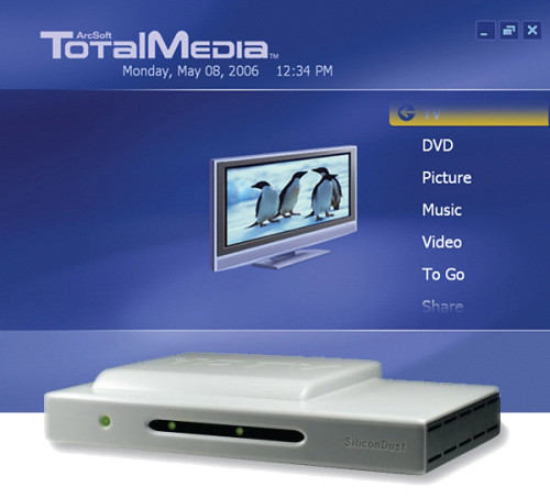 TotalMedia 3.5 Bundled with Silicondust HDHomeRun