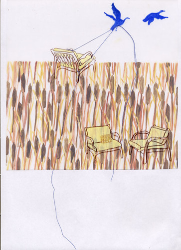 chair drawing :: fly me away