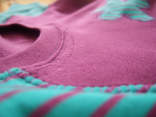 Close up on the neck -lining