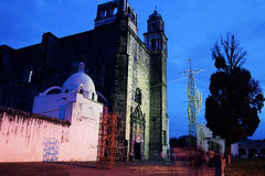 Church in Tochimilco at Night