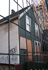 The historic townhouse at 1080 Richards in November 2007. 