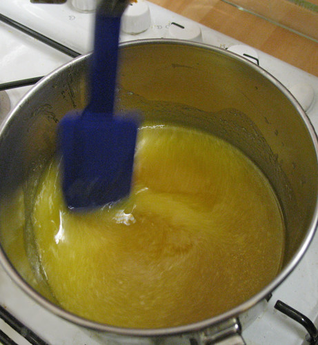 butter-sugar-golden syrup mix