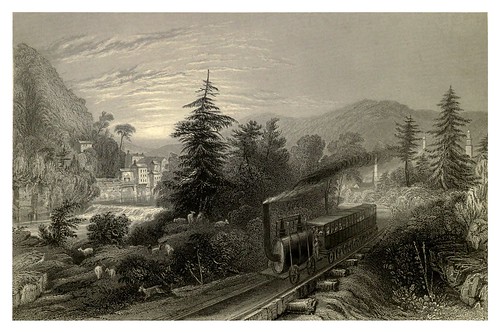 019-Vista del ferrocarril a Utica en el valle de Mohawk 1840