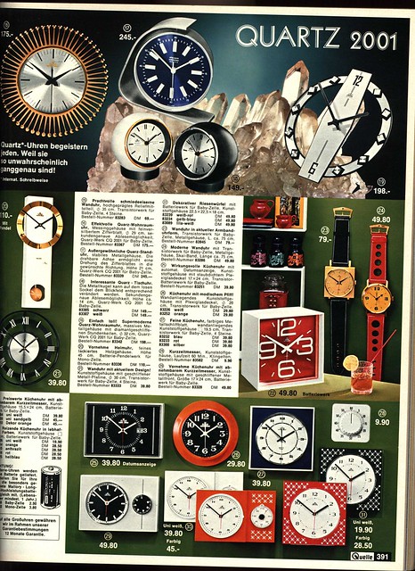 1972 Quelle 391 Uhren