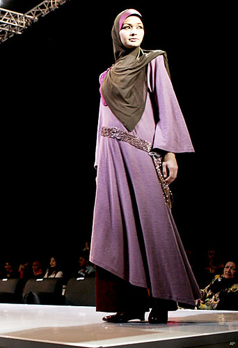 Purple Moslem Dress in New Fashion