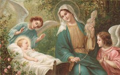 Child Jesus with Mary and Angels
